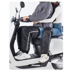 Protectores de piernas cálidos de invierno con cremallera para hombres y mujeres, protectores de rodilla a prueba de viento para montar en bicicleta eléctrica, uso para adultos - Product Image 1