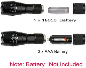 Wholesale 2000 Lumen Outdoor Waterproof High Power Camping Torch 8H USB Rechargeable Adjustable Tactical Flashlight. - Product Image 5