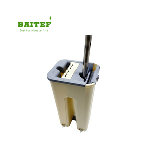 Высококачественная 360 Вращающаяся Волшебная швабра и ведро, новый дизайн, чистка пола из микрофибры со складным стальным полюсом - Product Image 4