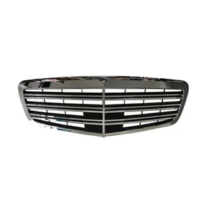 Hot Sale Auto Front Middle Grille For Mercedes Benz S Class W221 Front Grill Glossy Black