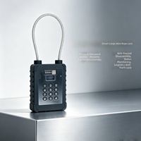 Cadenas électronique antivol à câble en acier avec alarme de suivi pour la logistique et la gestion des marchandises et des actifs de grande valeur
