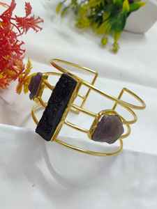 Handmade Fashion Cuff Bracelet in Bulk Wholesales Rough Gemstone Natural Stone Jewellery <b>for</b> <b>Men</b> and Women - Product Image 2