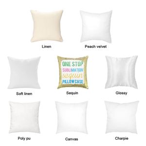 Pillow Case Wholesale Sublimation Textile Linen Natural Knitted Sustainable <strong>Plain</strong> Dyed Home Decor Seat Sublimation <strong>Cushion</strong> <strong>Cover</strong> - Product Image 6
