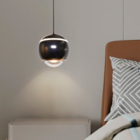 Lampe suspendue moderne simple et luxueuse en aluminium, abat-jour en acrylique givré blanc, LED 3000K, hauteur réglable, lumière de plafond noire + blanche
