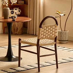 Chaise en rotin à dossier croisé en bois massif courbé pour événements, mariages, restaurants, banquets et hôtels – Vente en gros - Product Image 2