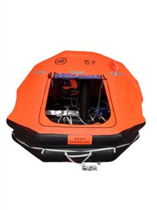 قارب نجاة ذاتي النفخ للطوارئ يسع 25 شخصًا، معتمد من SOLAS، مصنوع من مادة CSM، قارب نجاة محمول يسع 10 أشخاص - Product Image 4