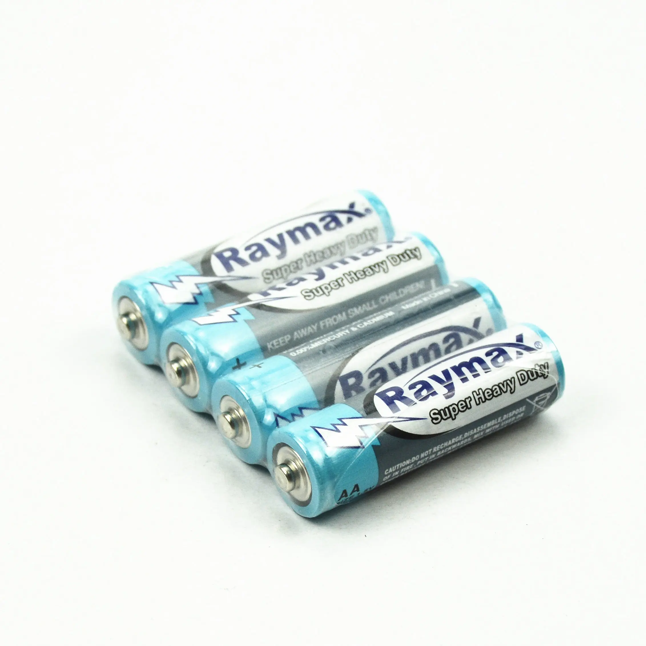Raymax Factory Super Heavy Duty AA R6P 1.5volt Sum3 4pk shrink wrap Zinc Carbon Battery