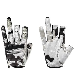 ถุงมือตกปลา สามนิ้ว ระบายอากาศได้ดี ป้องกันการลื่น ป้องกันฝ่ามือ อุปกรณ์ตกปลากลางแจ้ง วัสดุผ้าไหมน้ำแข็ง - Product Image 2