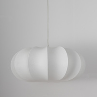 Lampe en fer minimaliste, lustres modernes, forme de citrouille, suspension décorative en soie, lampe suspendue pour table à manger, salon
