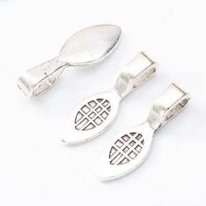 Pendentif en alliage de zinc bronze antique à coller, motif feuille croisée, pour la fabrication de pendentifs <span class=keywords><strong>Scrabble</strong></span> - Product Image 3