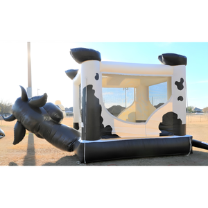 Videur gonflable de ventre de <span class=keywords><strong>vache</strong></span> | Château sautant sur le thème de la ferme pour les enfants | Fête en plein air amusante et divertissement événementiel - Product Image 4