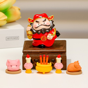 Ruijie Zhong Kui Figurine Resin <b>Doll</b> 3.9in Traditional Style Indoor Decor Home Office Gift - Product Image 2