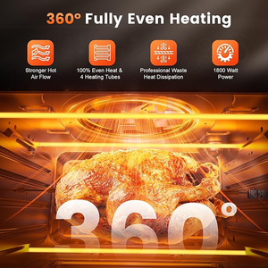 <span class=keywords><strong>En</strong></span> Stock: Horno Freidora de Aire Inteligente 30L 1800W 220V, 18 <span class=keywords><strong>en</strong></span> 1, Control Digital Eléctrico, Ahorro de Energía, 6 Accesorios, Horno Tostador Combinado - Product Image 6