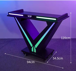 नाइट क्लबों और केटीवी पार्टियों के लिए कस्टम लोगो विप टेबल धातु प्रकाश-उत्सर्जक डायोड चल डिस्क बाउंसी प्लेयर नाइट क्लब टेबल - Product Image 3