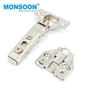 Amortisseur hydraulique pour porte d'armoire, couverture intégrale, charnières 3D pour meubles, charnières à fermeture douce en acier inoxydable - Product Image 2