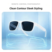 Lunettes Intelligentes A02 – Audio Sans Fil 5.3, Commande Tactile, Micro Intégré pour Musique, Appels, Conduite et Activités Extérieures