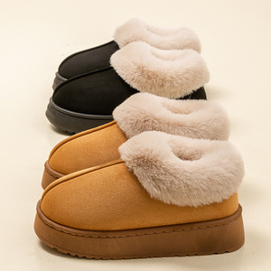Autumn Winter Thick-Soled <strong>Slippers</strong> for Women <strong>Furry</strong> Indoor and Outdoor Snow <strong>Boots</strong> - Product Image 2