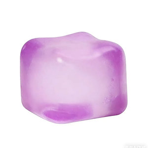 Highly Transparent Large <b>Squeeze</b> Sensory Toys Relief Squishy Fidget Toys Decompressed Funny Colorful Ice Cubes Stress <b>Balls</b> - Product Image 4