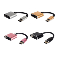 Adaptateur audio de type C à 3,5 mm de haute qualité 2 en 1, câble de charge pour téléphone portable