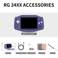 Console de jeu ANBERNIC RG 34XX avec carte TF de 3.4 pouces 32 Go + 128 Go avec plus de 8000 jeux