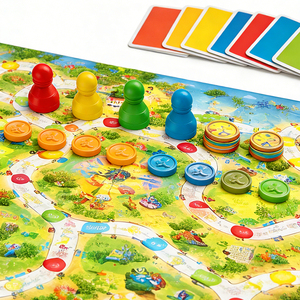 ชุดเกมกระดานส่วนตัวแบบครบชุดสำหรับครอบครัว ปาร์ตี้ เกมโต๊ะแบบอินเทอร์แอคทีฟที่ปรับแต่งได้ พร้อมอุปกรณ์เสริม รับบริการ OEM - Product Image 3