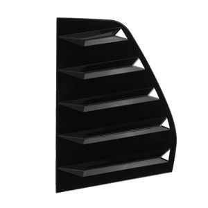 Couvre-fenêtre triangulaire arrière pour Volkswagen Golf 6, en plastique ABS, installation par ruban adhésif, noir mat, noir brillant, texture carbone - Product Image 5