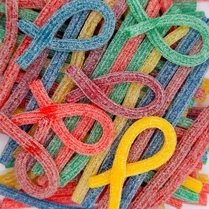 Deliziose cinture di caramelle gommose strisce colorate rivestite di <span class=keywords><strong>zucchero</strong></span> con Mango alla fragola sapori fruttati Halal certificato sacchetto alla rinfusa confezionato - Product Image 4