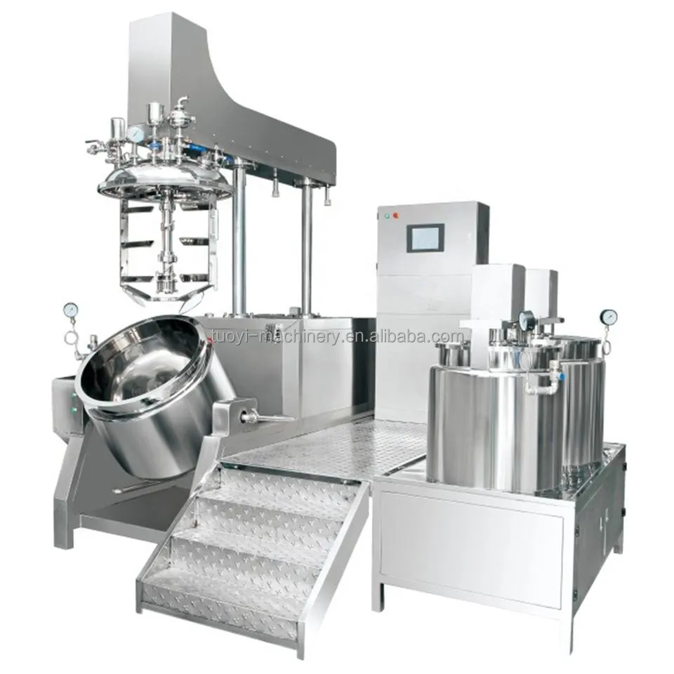 300L maionese latte condensato sottovuoto emulsionare miscelatore macchina riscaldamento omogeneizzatore attrezzature