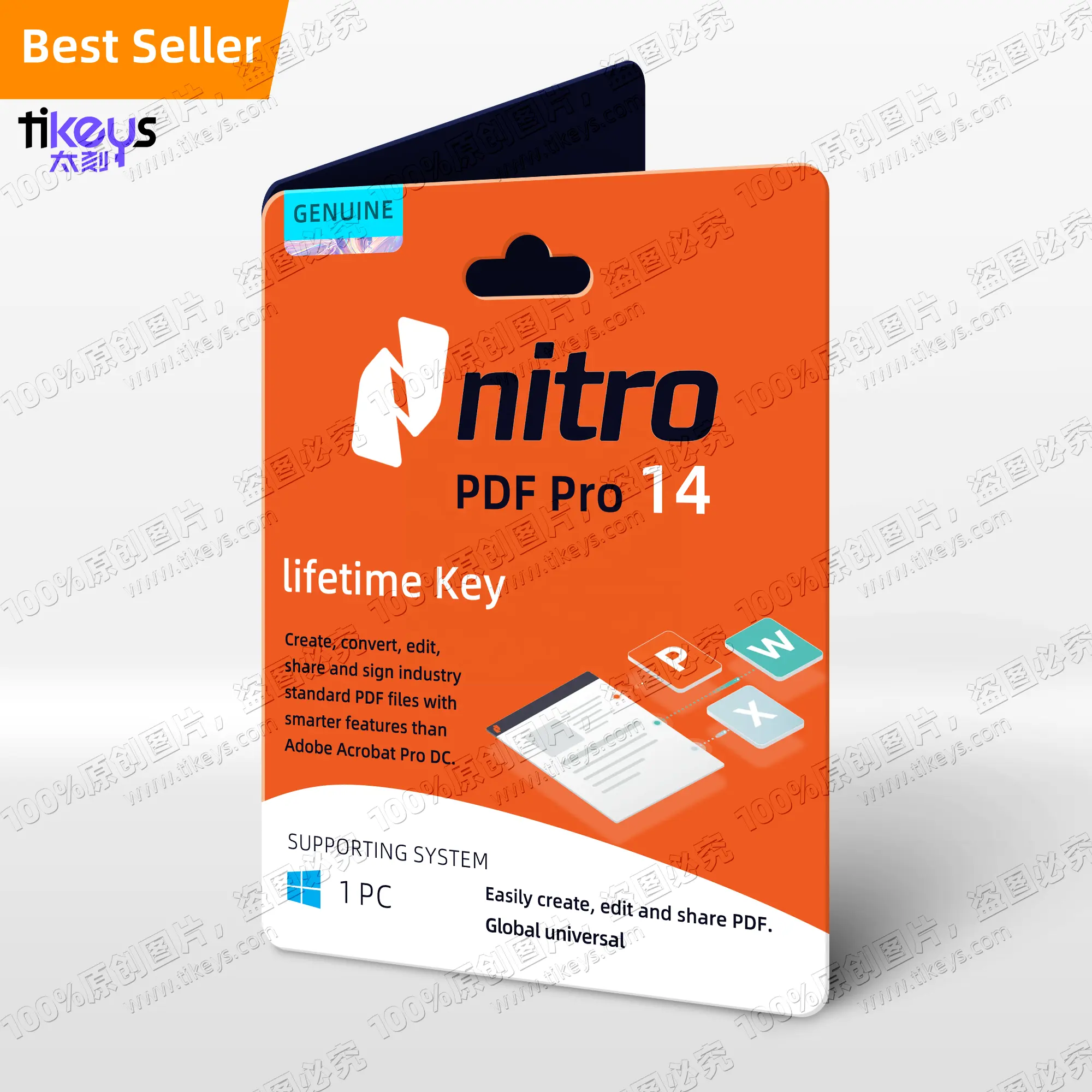 24/7 Online Nitro Pdf Pro 14 Officiële Originele Licentiesleutel Wereldwijde Online Activering Voor Levenslange Bewerking Van Pdf-Software