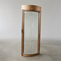 Porte battante en acier inoxydable avec boîtier d'appel et fenêtre en verre pour ascenseur d'immeuble d'appartements, porte de palier