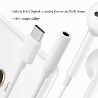 Adaptor Audio Splitter Tipe C ke 3.5mm, kualitas tinggi Aux kabel Audio Jack untuk Earphone headphone speaker