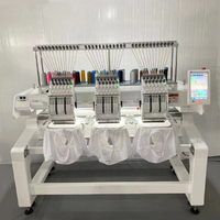 Machine à broder industrielle à 6/9/12/15 aiguilles, machine à broder multi-têtes pour la production de vêtements à grande échelle