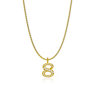 Sang Trọng Thép Không Gỉ & Titan Kỹ Thuật Số Mặt Dây Chuyền Vòng Cổ Phong Cách Cổ Điển Phật Giáo Biểu Tượng Tôn Giáo Với Zircon Số Liên Kết Chuỗi - Product Image 4