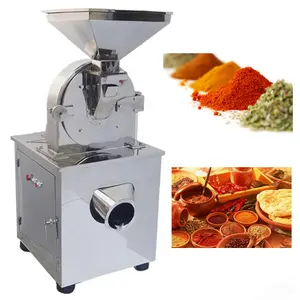 Automatic spice powder grinding machine stainless steel indian dry spices commercial use grinder hammer mill best price for sale