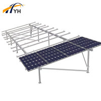 Support photovoltaïque en acier au carbone galvanisé de qualité industrielle pour kit de rails de montage de ferme solaire au sol
