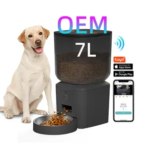 OEM 7L 10 Mahlzeit automatischer Haustier-Fütterer Kamera App Portionskontrolle Timer Hund Haustier Trockenfutter-Spender automatischer Haustier-Fütterer für Hunde
