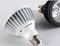 Lampe de culture LED COB 20W PAR38 sans scintillement certifiée CE/RoHS/PSE, spectre complet pour la floraison et la fructification, CRI 98, angle de faisceau 24/38