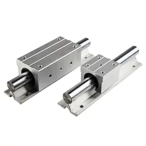 Riel de guía lineal de soporte de aluminio cilíndrico al por mayor, serie SBR, mesa deslizante para carpintería, riel deslizante de perfil de aluminio