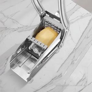 Thép không gỉ Hướng dẫn sử dụng Báo Chí French Fry & khoai tây cắt kim loại công cụ để cắt trái cây và rau quả bền & dễ sử dụng - Product Image 6