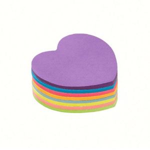 Blocs-notes autocollants en forme de cœur, personnalisés, adhésif puissant, recyclables, pour le bureau, la maison, l'école, les réunions - Product Image 6
