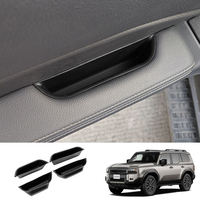 Boîte de rangement en silicone pour accoudoir de porte Toyota Land Cruiser 250 LC250 Prado 2024-2026, organiseur de poche pour poignée de porte, accessoires
