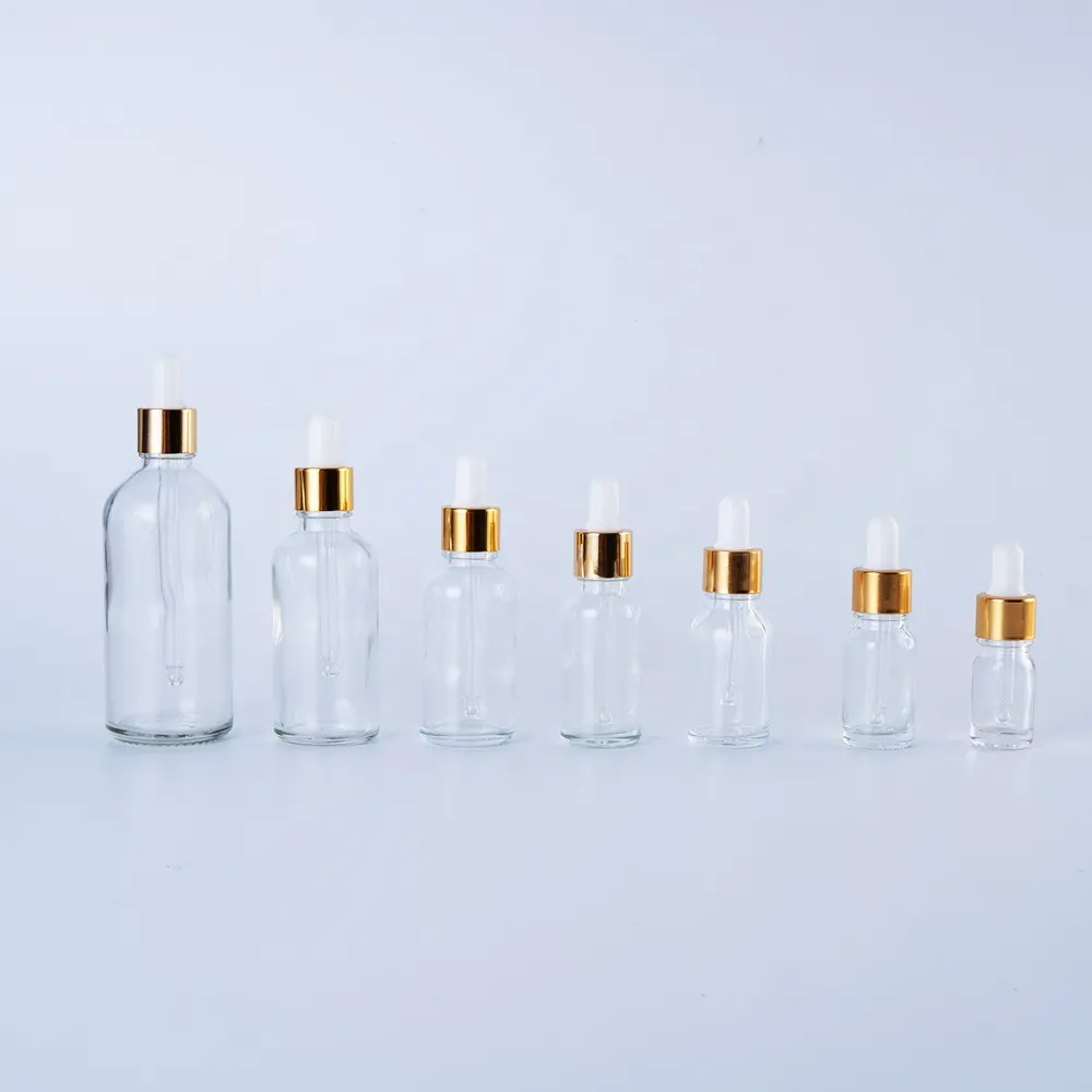 5ml 15ml 20ml 30ml 50ml saç yağı şişeleri parfüm uçucu yağ şişe kozmetik ambalaj Serum damlalık şişe
