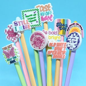 Bolígrafos de pvc de <span class=keywords><strong>lilo</strong></span> y stitch para niños, adornos de lápices de dibujos animados - Product Image 4