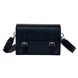 Sac bandoulière Prince Bird pour homme, petit sac carré noir pour les voyages de loisirs avec poche pour téléphone - Product Image 5