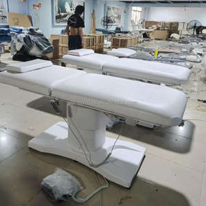 Multi-funzionale salone di bellezza mobili bianco letto viso regolabile capacità di peso cosmetico massaggio elettrico sedia letto - Product Image 3