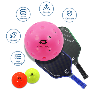 Palla Pickleball da 40 buche e 26 buche per interni ed esterni con Logo personalizzato per l'allenamento - Product Image 2