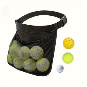 Bolsa de Almacenamiento para <span class=keywords><strong>Tenis</strong></span>/Pickleball Azul/Negra, Bolsa Deportiva Portátil para la Cintura y Bolsa para Recoger Pelotas de <span class=keywords><strong>Tenis</strong></span> - Product Image 1