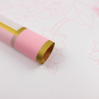 Papier d'emballage pour fleurs personnalisé, moderne, imperméable, imprimé floral, pour bouquets, fournitures pour fleuristes