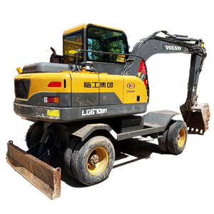 Excavatrice sur pneus d'occasion Daewoo Volvo LG670 de 7 tonnes avec moteur Doosan et pompe hydraulique, certifiée CE, avec attache rapide et brise-roche - Product Image 1