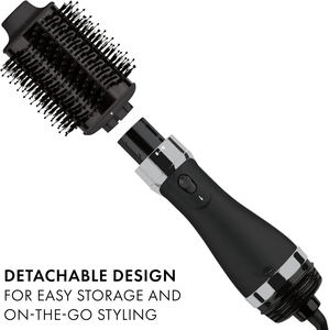 Outils de coiffage professionnels en céramique électriques à LED 3-en-1 multifonctions : lisseur, peigne, fer à boucler, brosse à air chaud pour l'extérieur et l'hôtel - Product Image 4